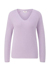 Strickpullover aus Baumwollmix - 4703-LILAC/PINK - Violett