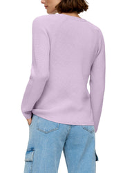 Strickpullover aus Baumwollmix - 4703-LILAC/PINK - Violett