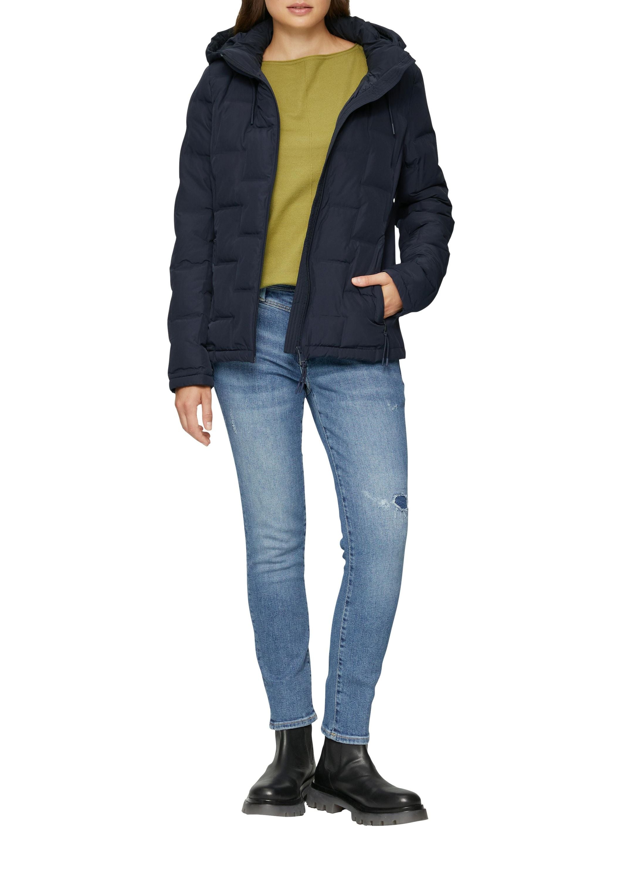 Steppjacke mit Kapuze - 5959-BLUE - Blau