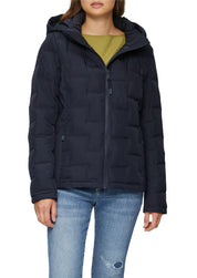 Steppjacke mit Kapuze - 5959-BLUE - Blau