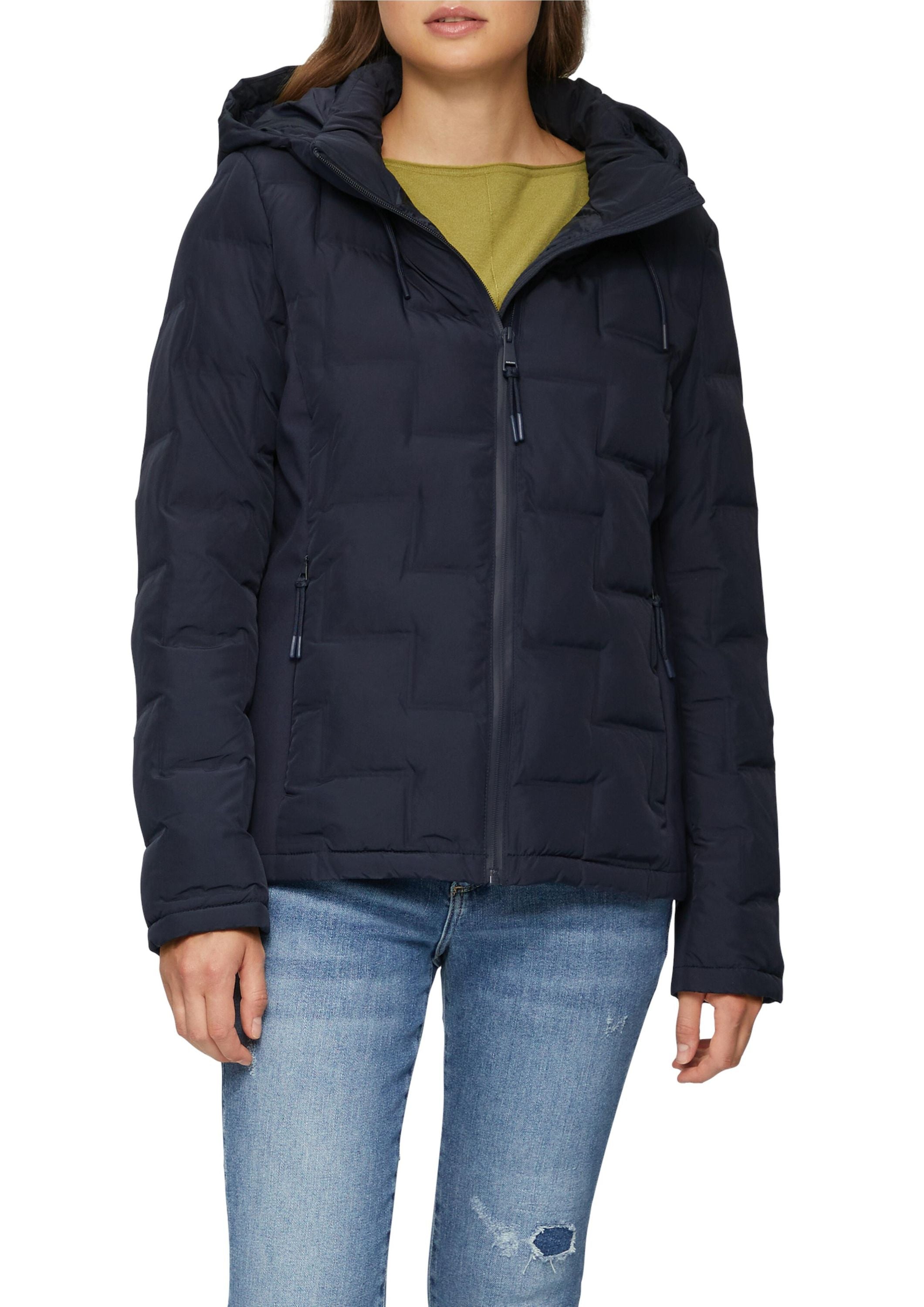 Steppjacke mit Kapuze - 5959-BLUE - Blau