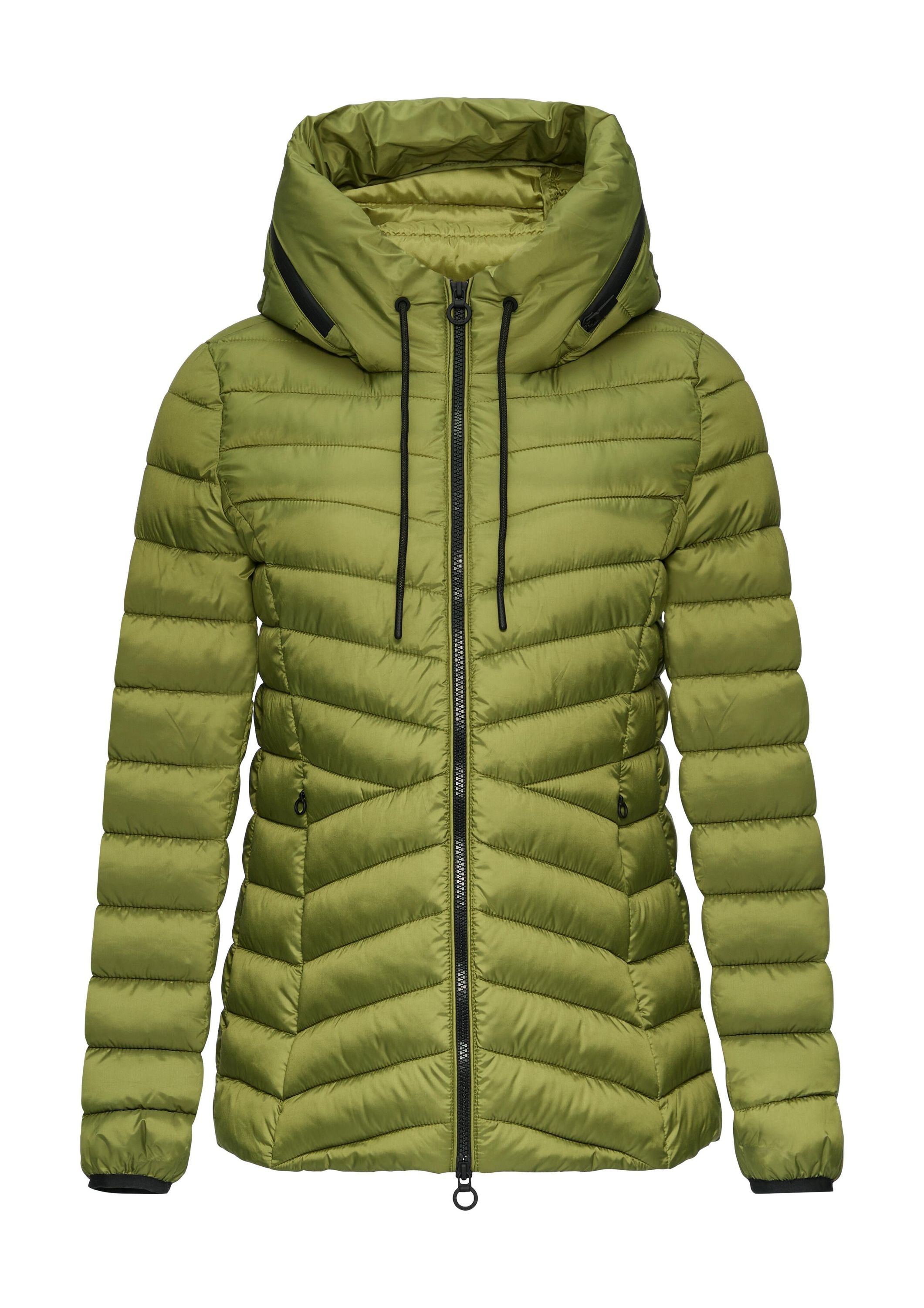 Steppjacke mit Kapuze - 7774-GREEN - Grün