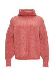 Rollkragenpullover aus Wolle - 2070-ORANGE - Pink