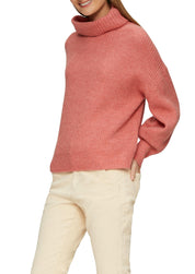 Rollkragenpullover aus Wolle - 2070-ORANGE - Pink