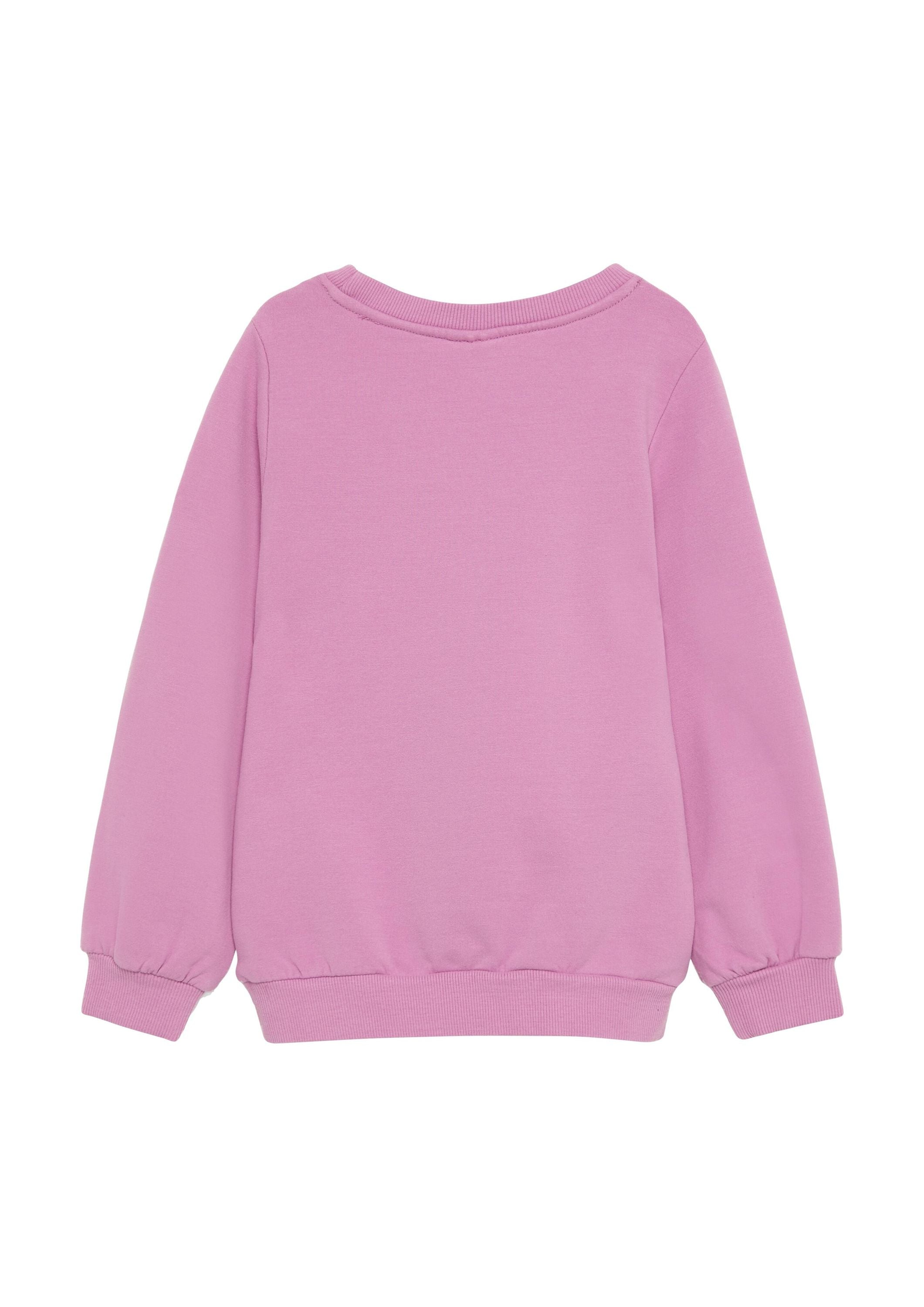 Sweatshirt mit Paillettendetail - 4446-LILAC/PINK - Pink