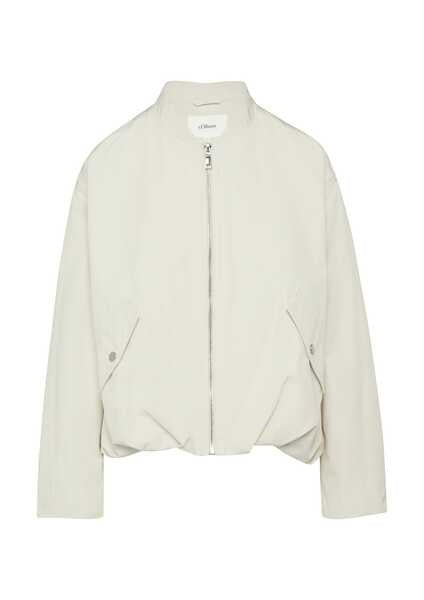 Blouson mit Stehkragen - 0330-WHITE - Weiß