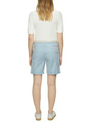 Bermuda-Shorts mit geflochtenem Gürtel - 5083-BLUE - Blau