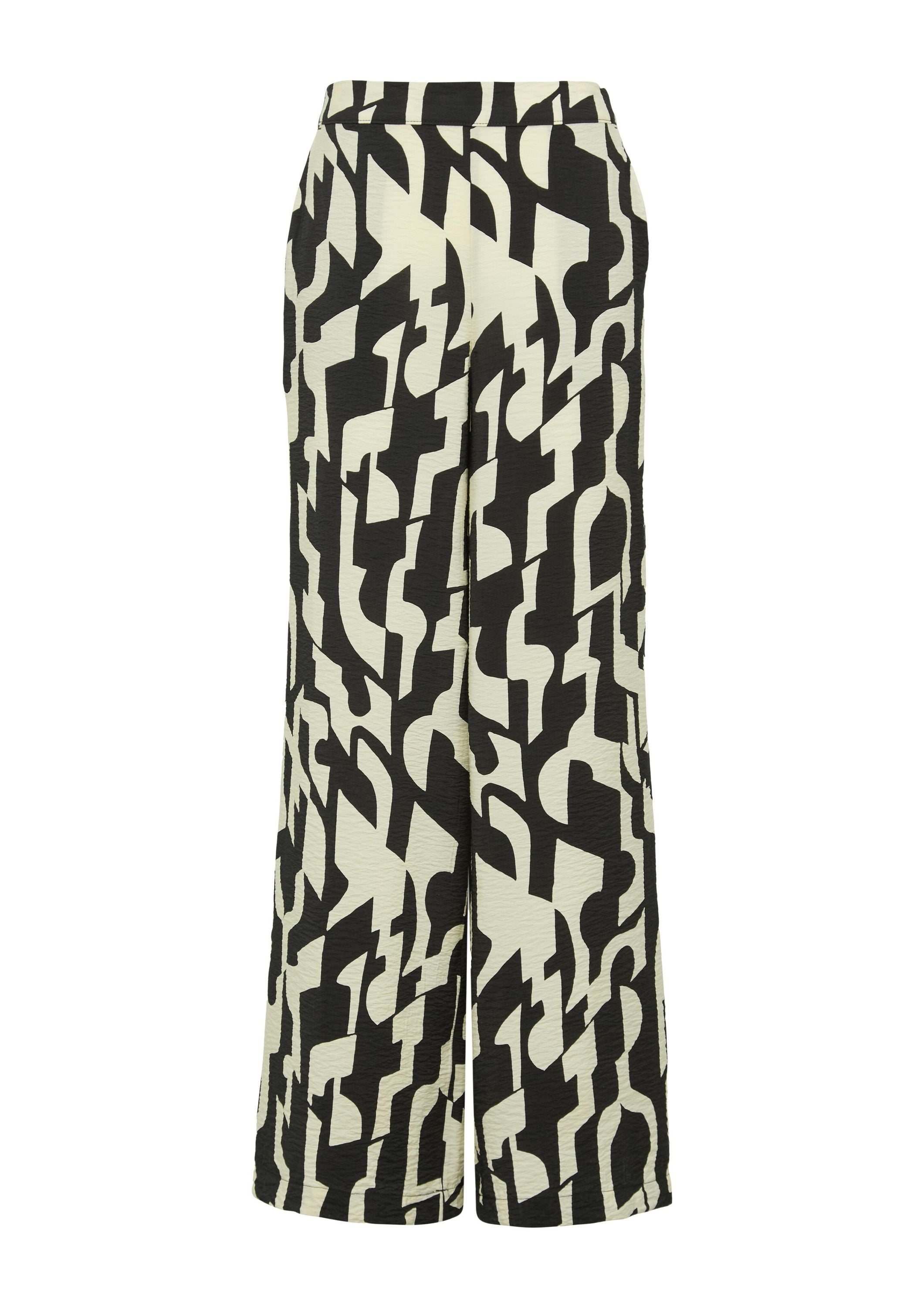 Freizeithose Loose Fit - 99A0-GREY/BLACK - Schwarz | Weiß