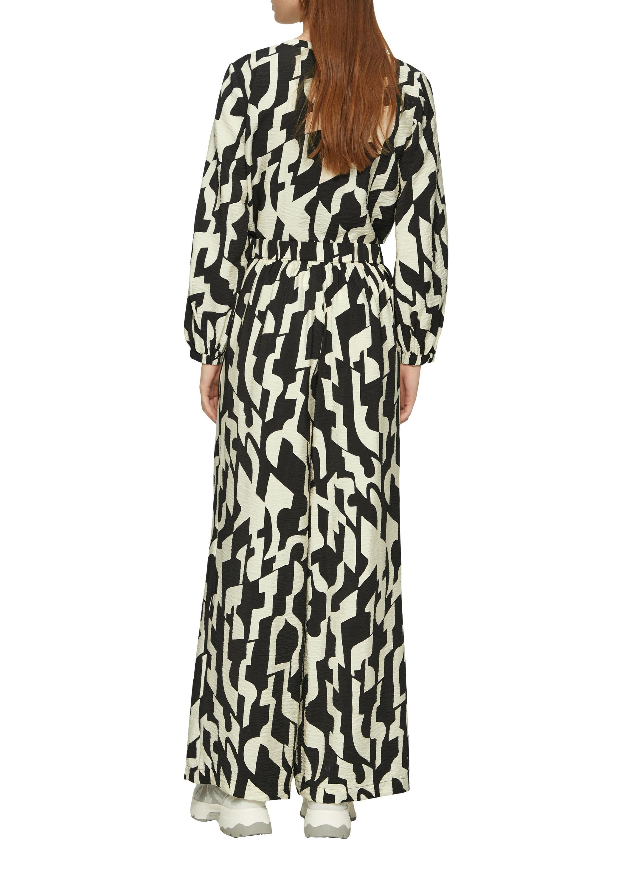 Freizeithose Loose Fit - 99A0-GREY/BLACK - Schwarz | Weiß