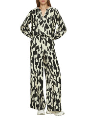 Freizeithose Loose Fit - 99A0-GREY/BLACK - Schwarz | Weiß