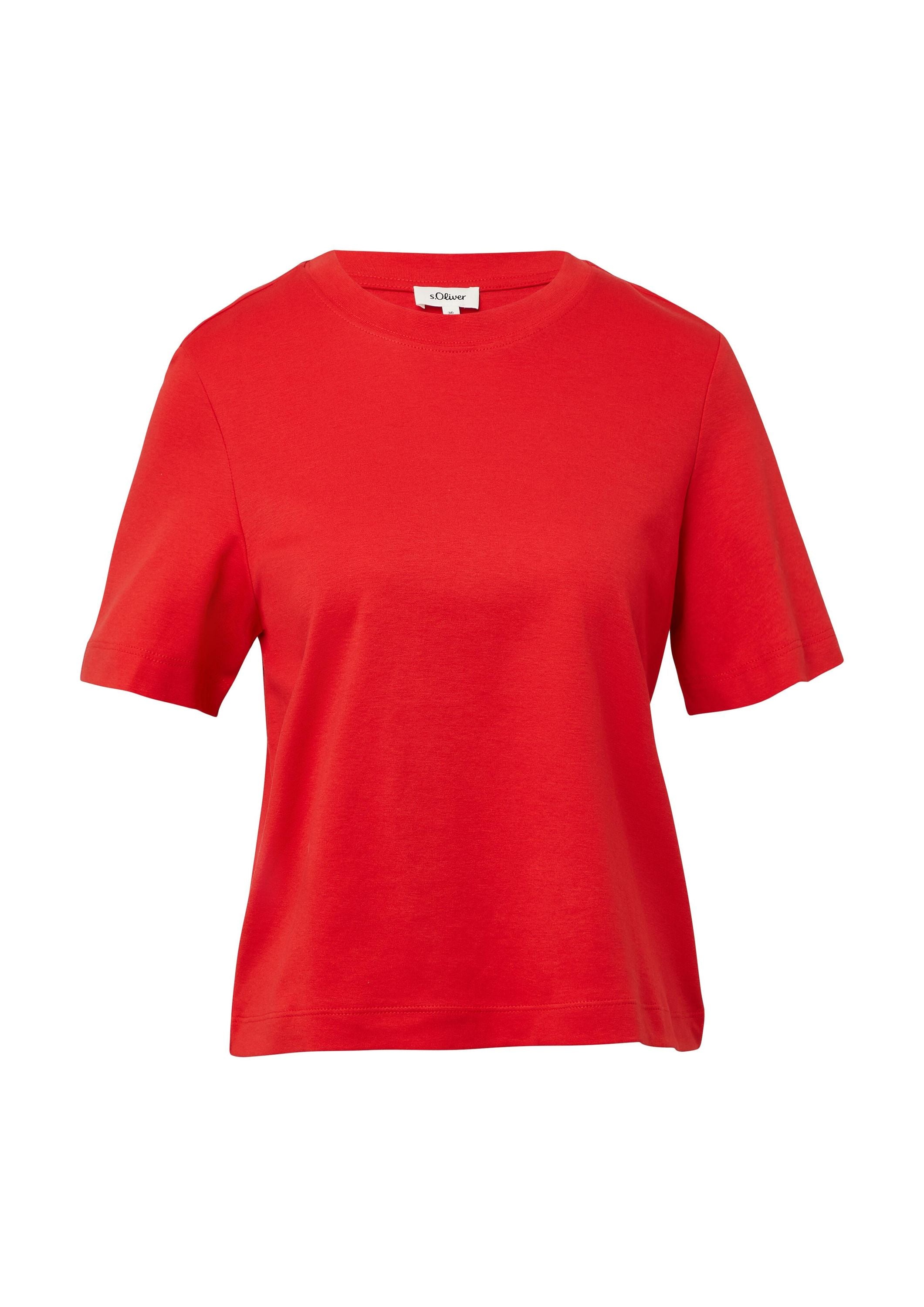 T-Shirt aus Baumwolle - 3090-RED - Rot