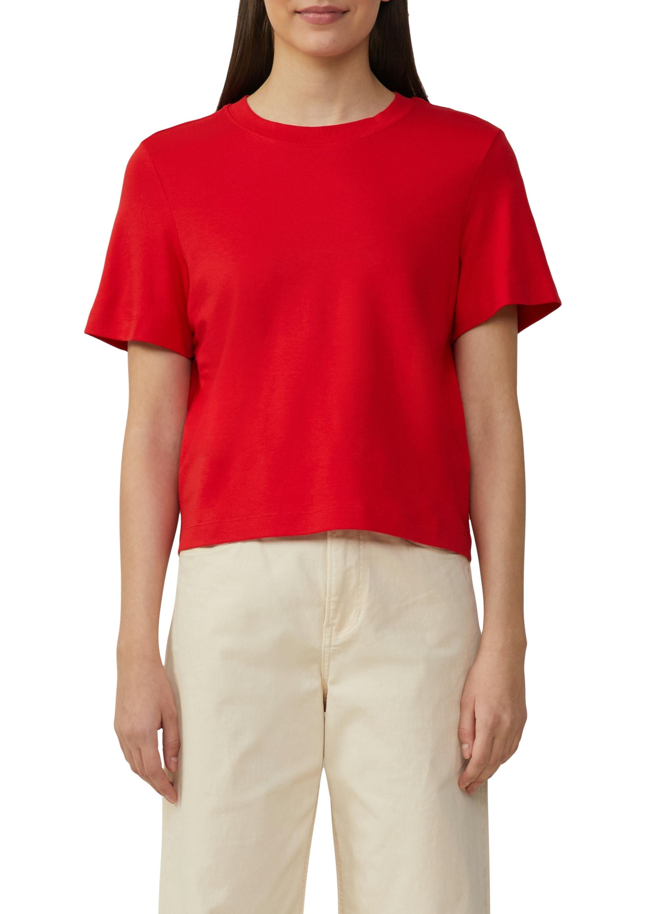 T-Shirt aus Baumwolle - 3090-RED - Rot