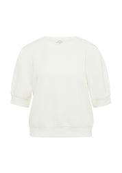 Sweatshirt aus Modalmix - 0210-WHITE - Weiß