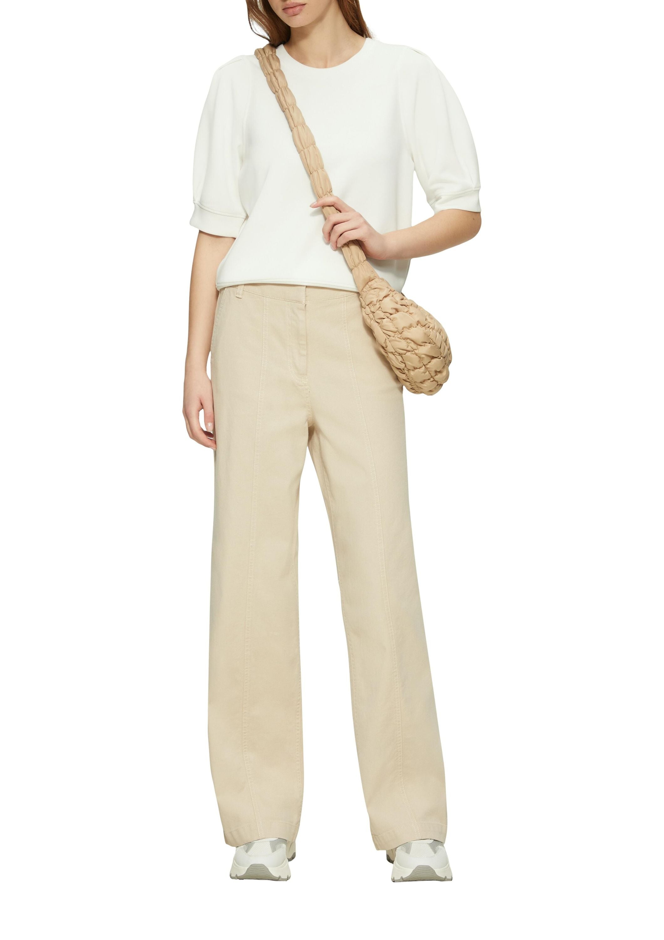 Sweatshirt aus Modalmix - 0210-WHITE - Weiß