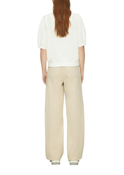 Sweatshirt aus Modalmix - 0210-WHITE - Weiß