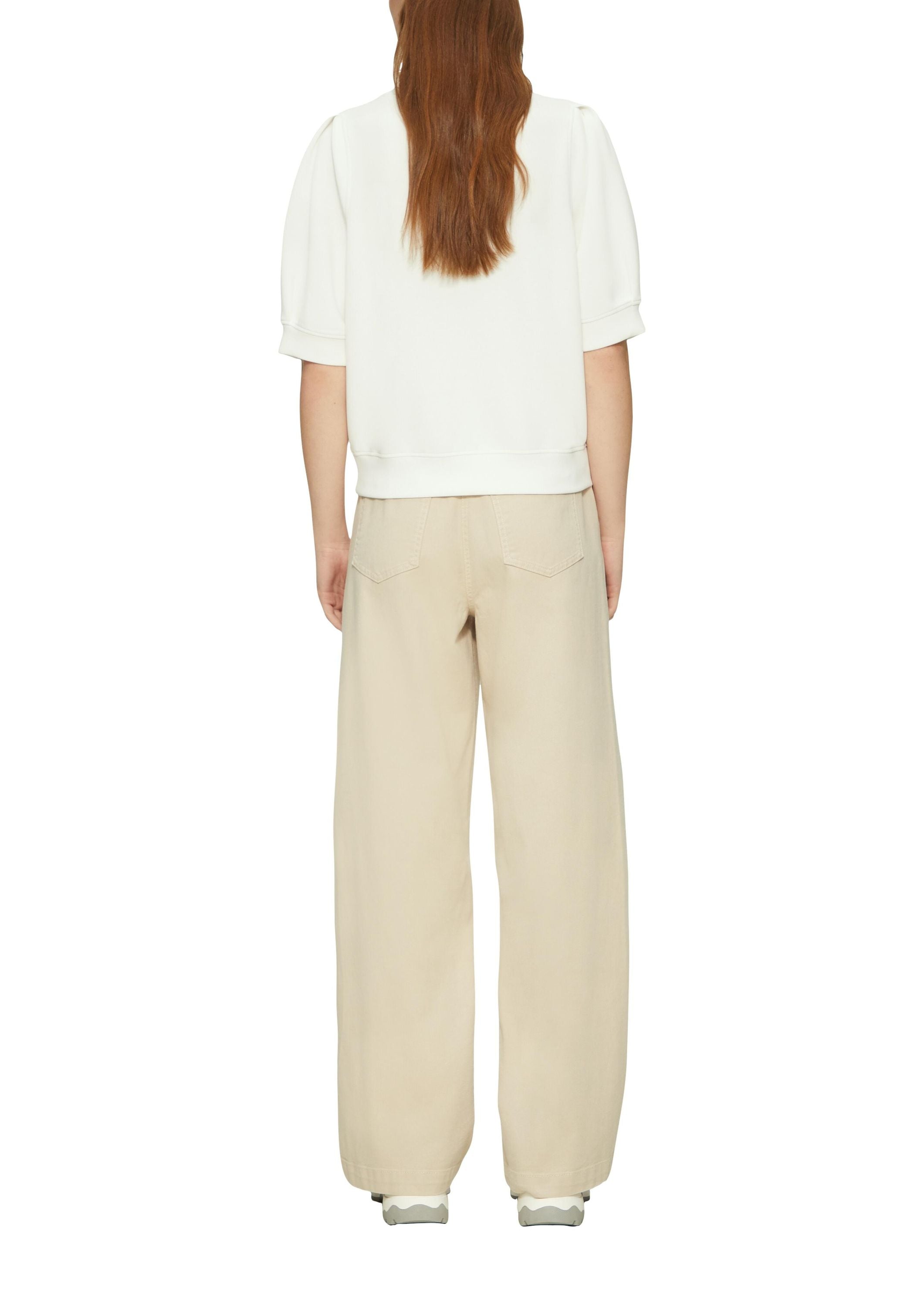 Sweatshirt aus Modalmix - 0210-WHITE - Weiß