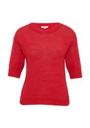Strickpullover aus Baumwollmix - 30X1-RED - Rot