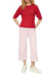 Strickpullover aus Baumwollmix - 30X1-RED - Rot