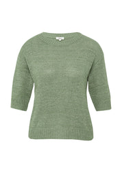 Strickpullover aus Baumwollmix - 73X1-GREEN - Grün