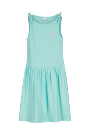 Sommerkleid Midi aus Baumwolle - 6115-BLUE GREEN - Türkis