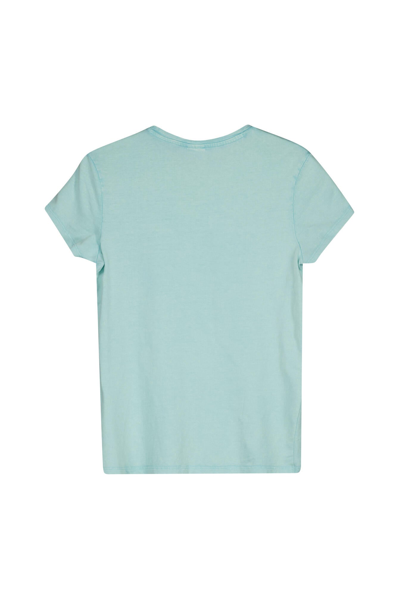 T-Shirt aus Baumwolle - 6115-BLUE GREEN - Türkis