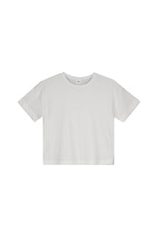 T-Shirt aus Baumwolle - 0100-WHITE - Weiß