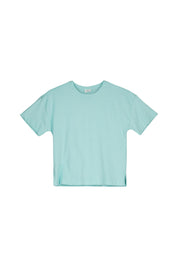 T-Shirt aus Baumwolle - 6115-BLUE GREEN - Türkis