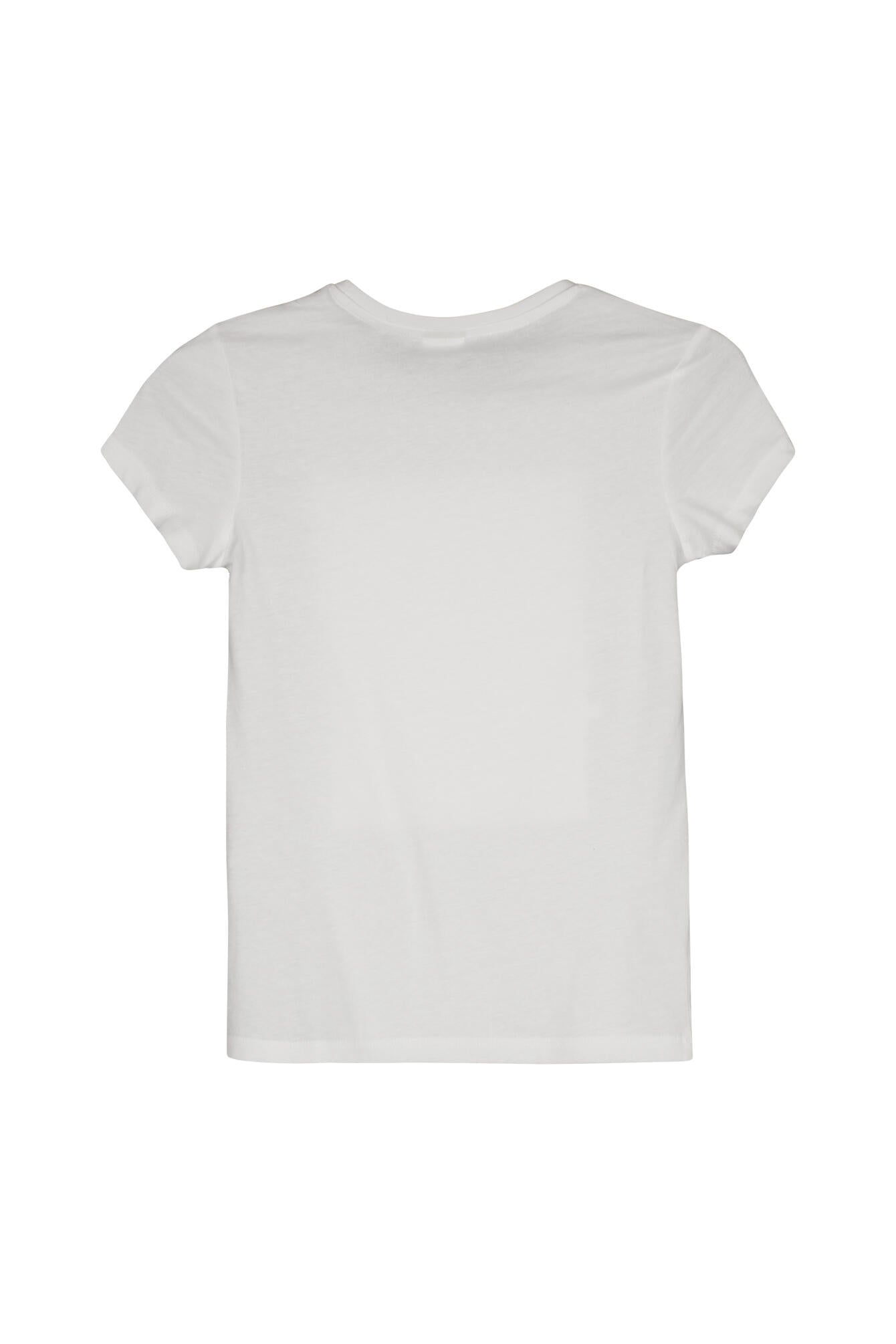 T-Shirt mit Print - 0100-WHITE - Weiß
