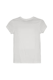 T-Shirt mit Print - 0100-WHITE - Weiß