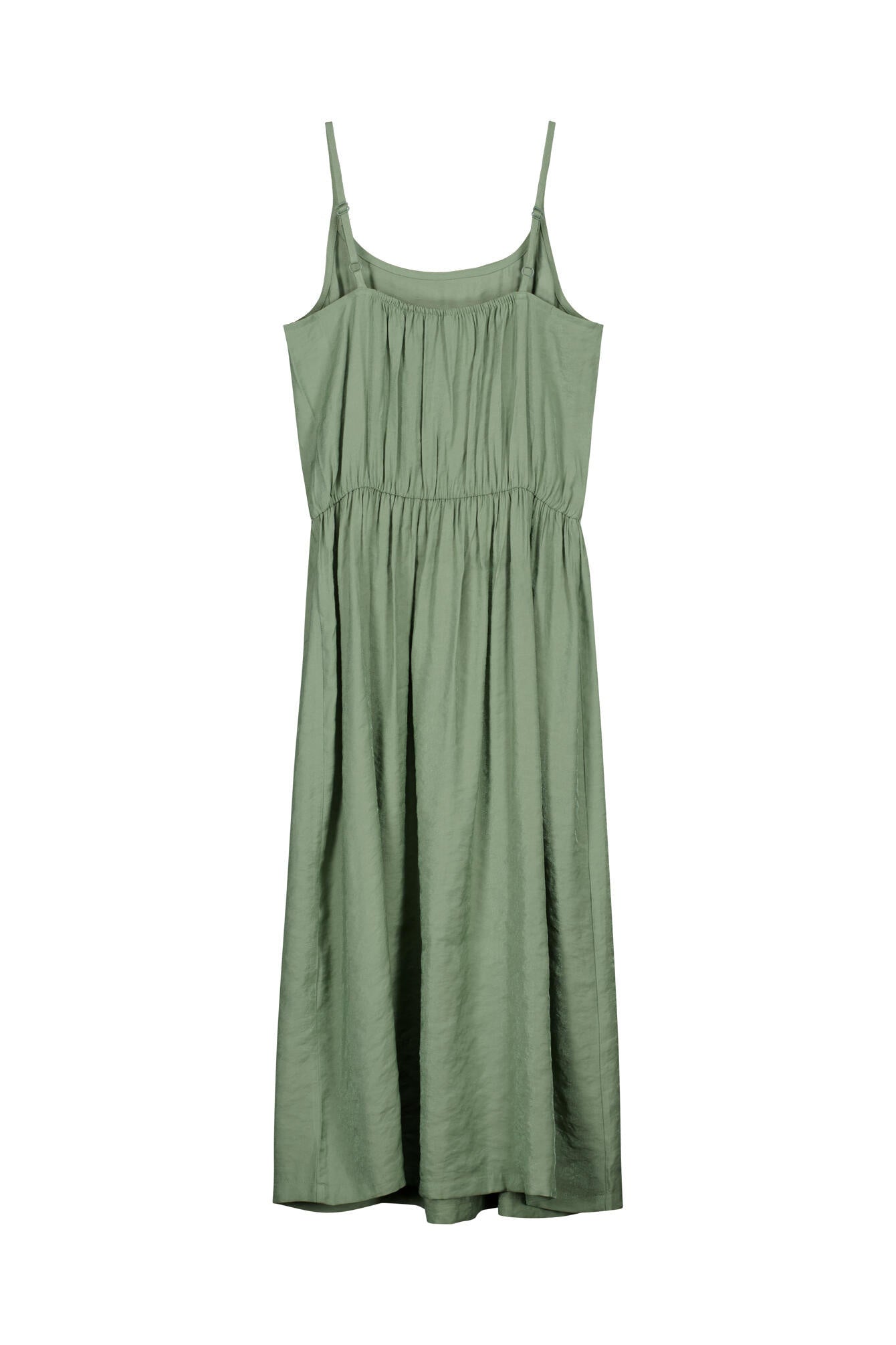 Sommerkleid Midi aus Viskosemix - 7368-GREEN - Grün