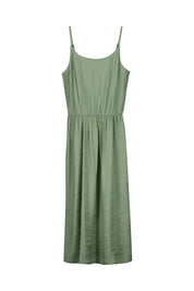 Sommerkleid Midi aus Viskosemix - 7368-GREEN - Grün