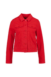 Jeansjacke aus Baumwolle - 30Z8-RED - Rot