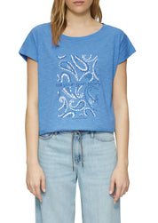 T-Shirt - 55D0-BLUE - Blau