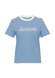 T-Shirt aus Baumwolle - 55G4-BLUE - Blau