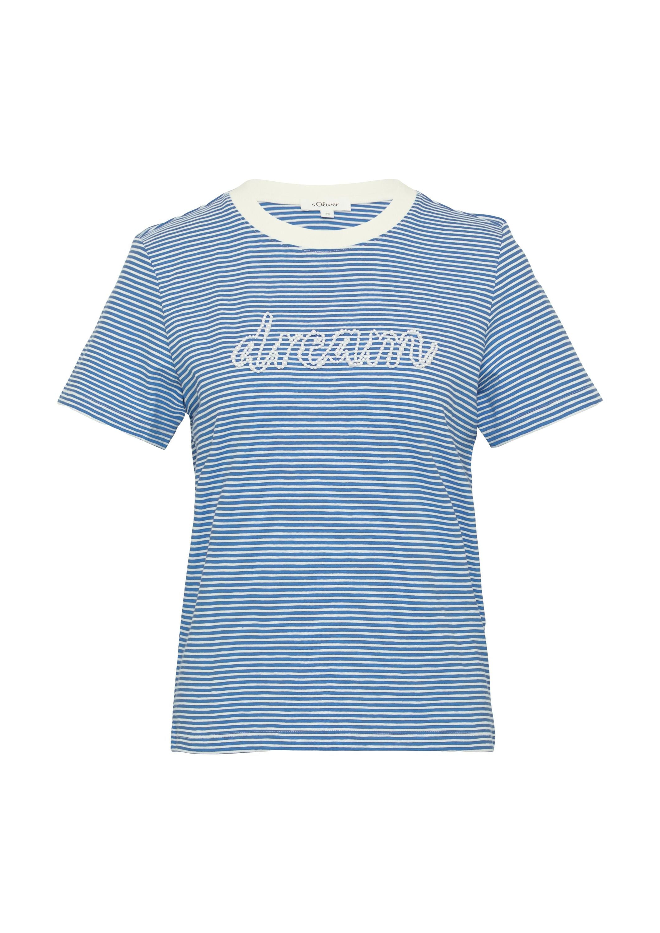 T-Shirt aus Baumwolle - 55G4-BLUE - Blau