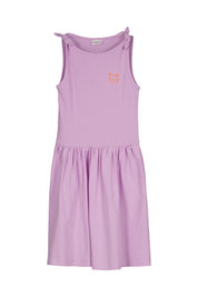Sommerkleid Midi aus Baumwolle - 4222-LILAC/PINK - Violett