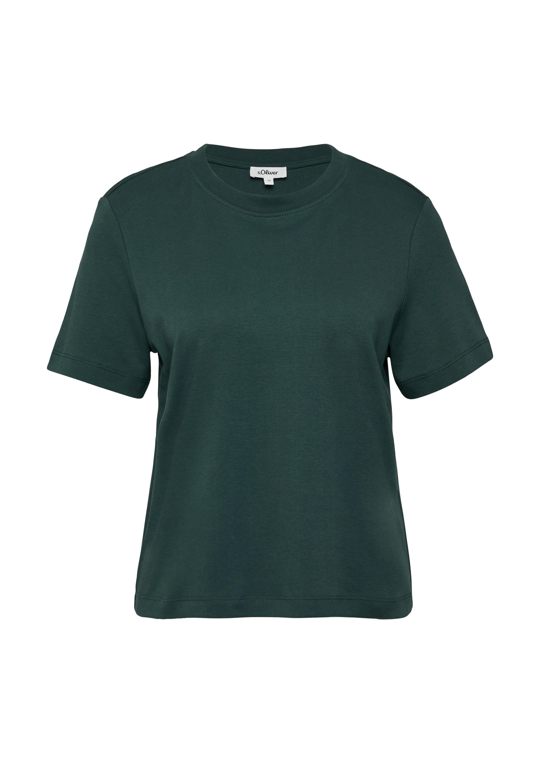 T-Shirt aus Baumwolle - 6933-BLUE GREEN - Grün