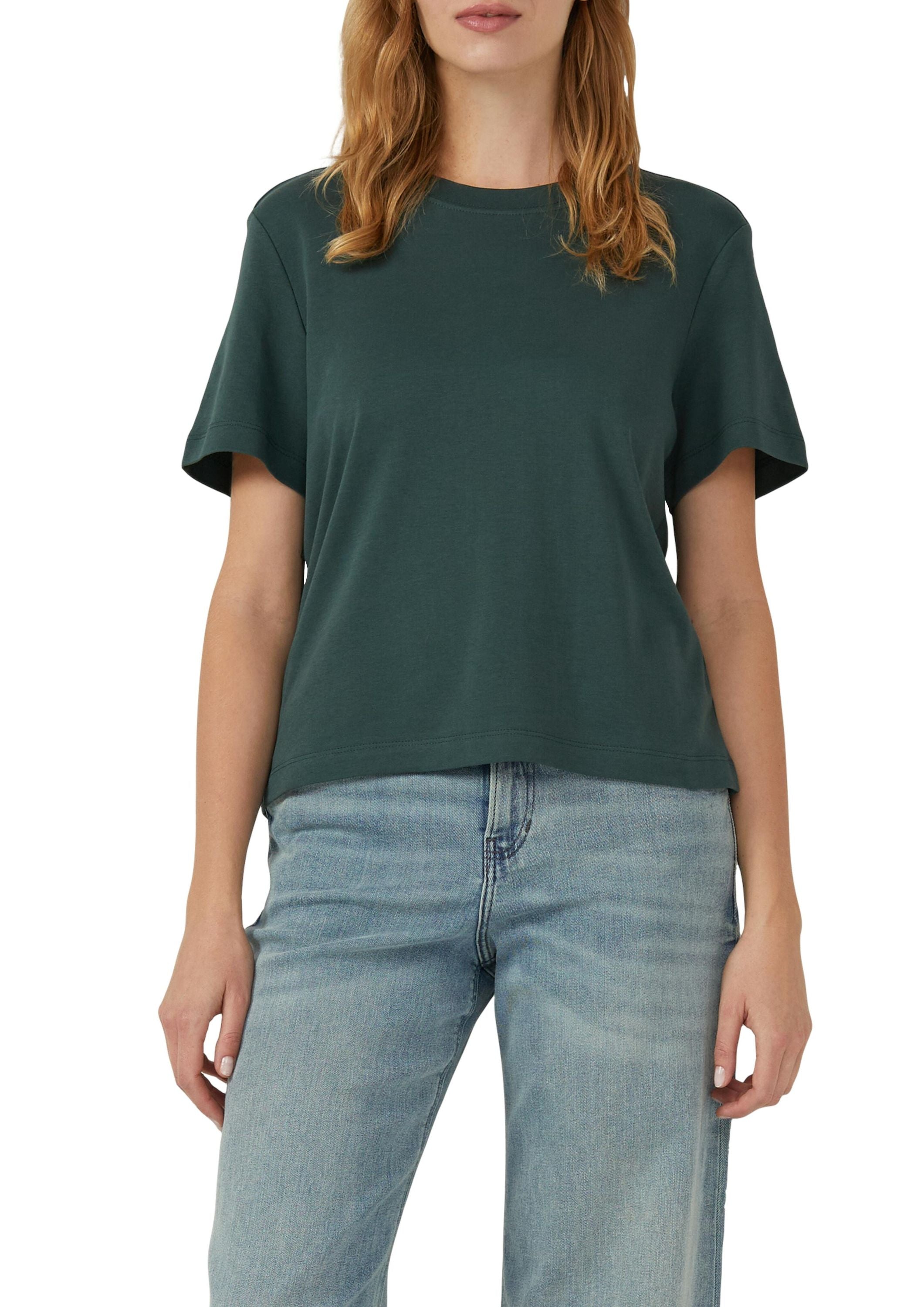 T-Shirt aus Baumwolle - 6933-BLUE GREEN - Grün