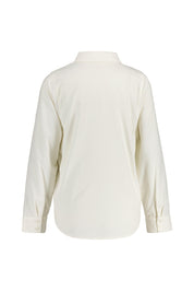 Cord-Bluse aus Baumwolle - 0402-WHITE - Weiß