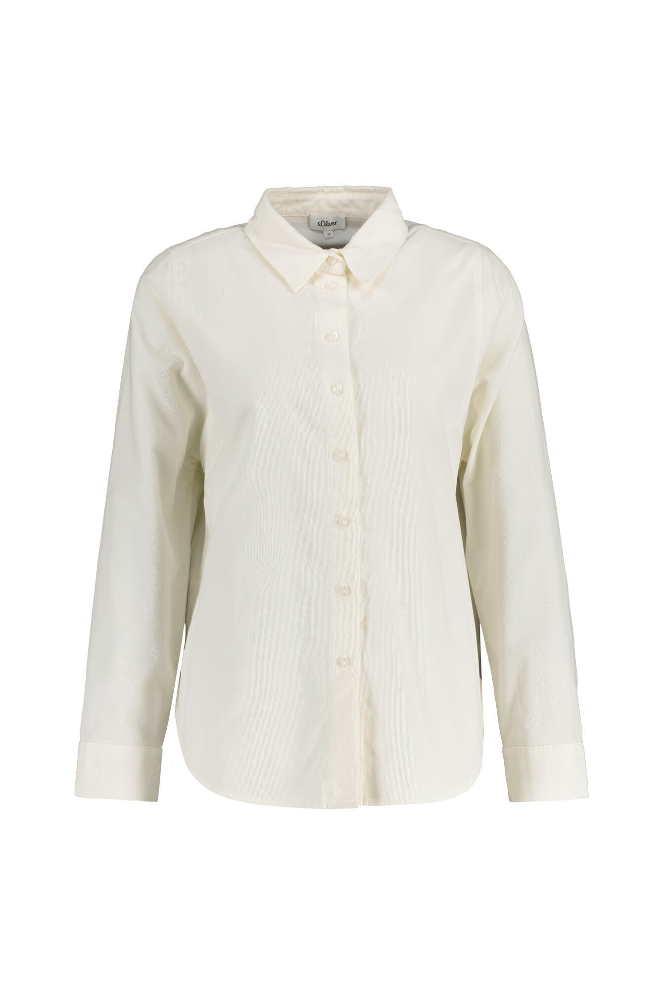 Cord-Bluse aus Baumwolle - 0402-WHITE - Weiß