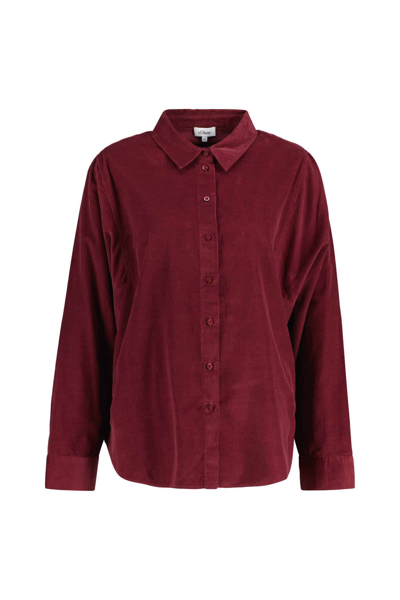 Cord-Bluse aus Baumwolle - 3902-RED - Rot