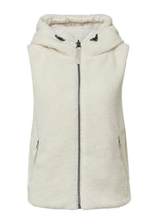 Wendeweste mit Teddyfell - 8001-BROWN - Creme
