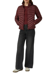 Steppjacke mit Stehkragen - 6933-BLUE GREEN - Rot