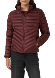 Steppjacke mit Stehkragen - 6933-BLUE GREEN - Rot