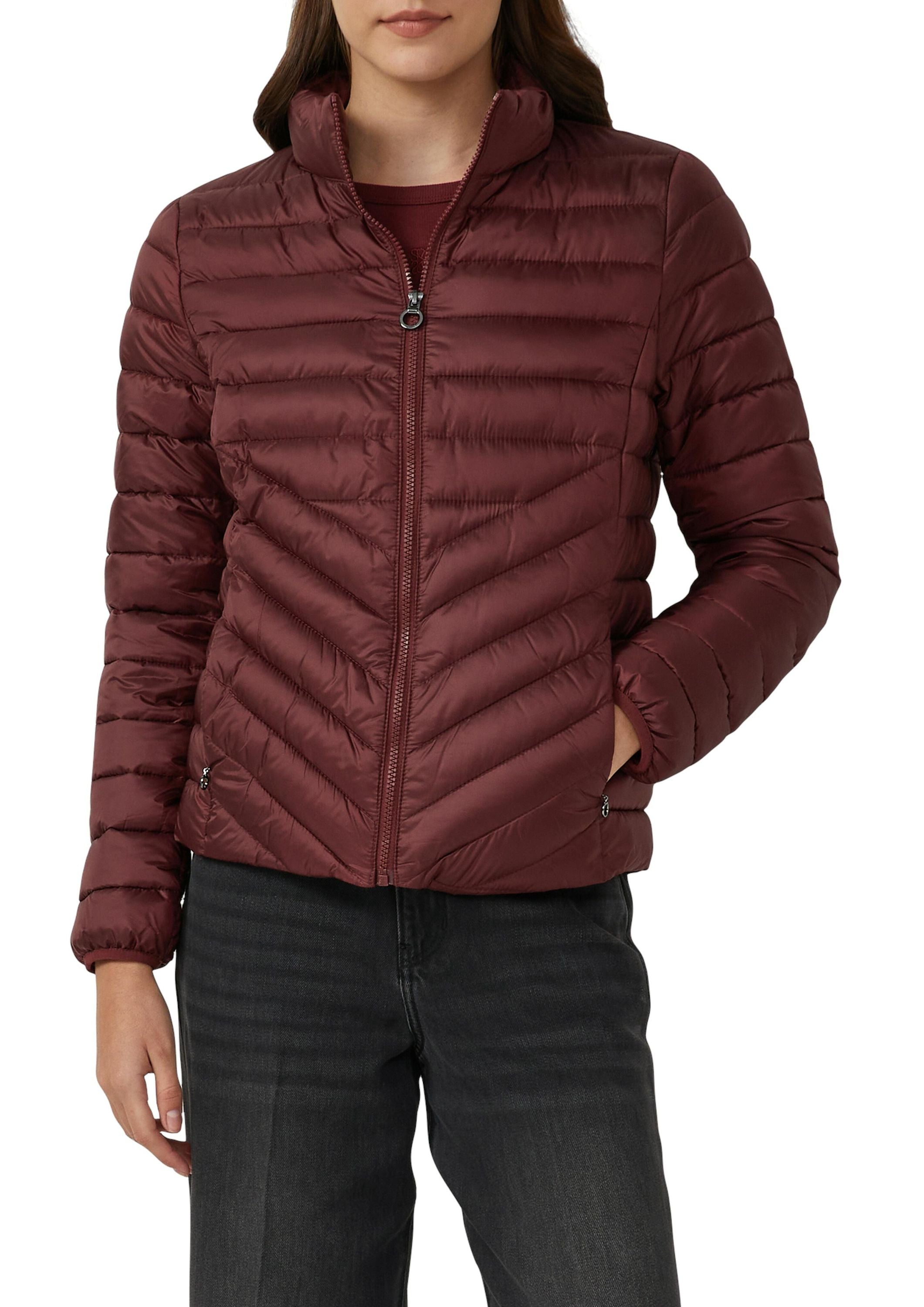 Steppjacke mit Stehkragen - 6933-BLUE GREEN - Rot