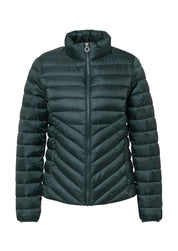 Steppjacke mit Stehkragen - 6933-BLUE GREEN - Grün