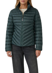 Steppjacke mit Stehkragen - 6933-BLUE GREEN - Grün
