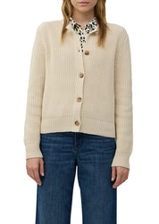 Strickjacke mit Knöpfen - 0805-WHITE - Weiß