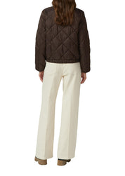 Steppjacke mit Stehkragen - 8945-BROWN - Braun