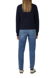 Strickjacke mit Knöpfen - 5959-BLUE - Blau